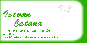 istvan catana business card